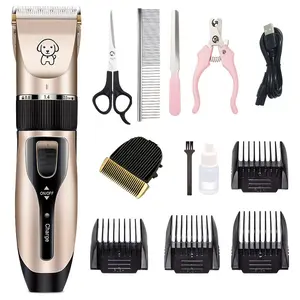 Heavy Duty USB Rechargeable Sheep Shearing Machine, Cordless Cortador de pelo Electrical Dog Grooming Hair Shaver Set with Comb