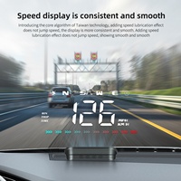 2025 Beliebte Plug-and-Play Auto Digital GPS Tachometer Clock Alarm HUD mit LED-Anzeige M23 Windschutz scheibe vor Displays