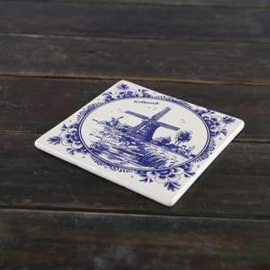 Assiette en <span class=keywords><strong>porcelaine</strong></span> bleue de <span class=keywords><strong>Delft</strong></span> vintage 1975 - Royal <span class=keywords><strong>Delft</strong></span> - avec décoration peinte à la main - Moulin à vent - Product Image 2