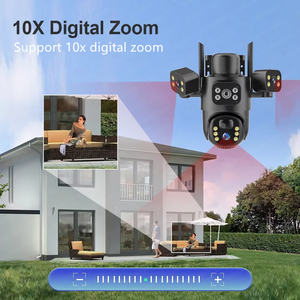 Eseecloud 15MP 4 gam Sim Thẻ Wifi ba ống kính năng lượng mặt trời Máy ảnh không dây ngoài trời cctv PTZ giám sát ngoài trời Mạng an ninh máy ảnh - Product Image 4