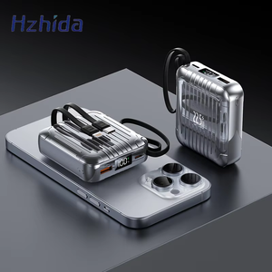 Sạc dự phòng siêu nhỏ gọn bằng hợp kim nhôm, siêu mỏng, hỗ trợ sạc nhanh PD20W/22.5W, dung lượng 10000mAh, pin Li-Polymer, kèm cáp - Product Image 1