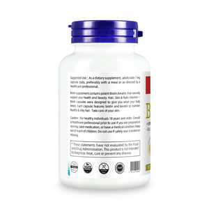 Suplemento de Biotina y Queratina de Marca Privada Shecome 20000mcg, Promueve la Salud del Cabello, la Piel y las Uñas, Suplemento Dietético de Biotina - Product Image 3