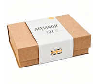 Imprimé personnalisé recyclable papier kraft brun Wrap manches vêtements chaussettes serviette ventre bandes emballage