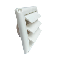 5 pouces 125mmm unidirectionnel mur évent fixe persienne évent couverture pour cuisine salle de bain sèche-linge évent sortie d'air