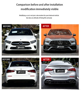Kit de pare-chocs de voiture PHARRI neuf 2019-2024 pour <span class=keywords><strong>berline</strong></span> <span class=keywords><strong>Classe</strong></span> W177, mise à niveau A45S AMG avec calandre - Product Image 6