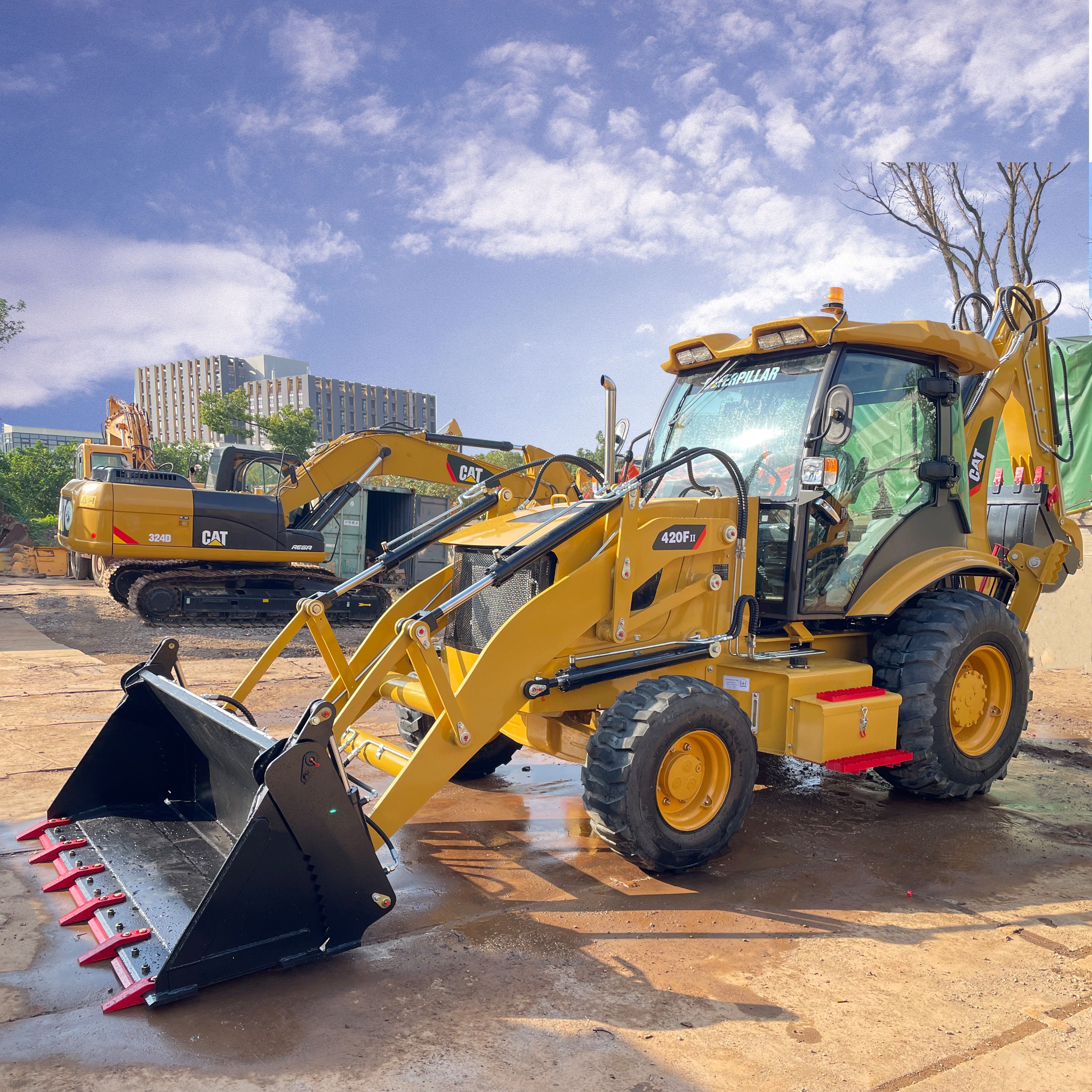Прочный подержанный погрузчик Cat 420f2 430f2 Jcb 3cx 4cx погрузчик Caterpillar 430f 420f 416e 432f экскаватор погрузчики Б/у техника