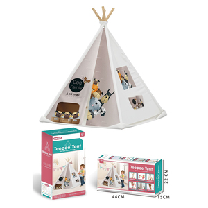 Modèle de tente <span class=keywords><strong>Tipi</strong></span> Pyramide 3D Modèle DIY Assembler Chien Motif Maison de Jeu Tente pour Enfants Intérieur <span class=keywords><strong>Tipi</strong></span> avec Lumière - Product Image 4