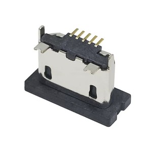 5 pièces Prise de soudure verticale - Prise <span class=keywords><strong>MICRO</strong></span> <span class=keywords><strong>USB</strong></span> Mike MK5P 180 degrés, port <span class=keywords><strong>femelle</strong></span> SMT, insertion droite avec broche de positionnement - Product Image 4