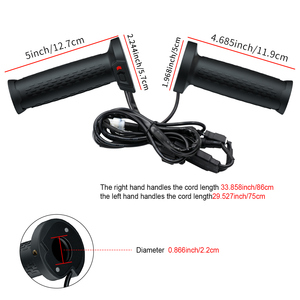 Cao cấp 5 bánh răng thông minh có thể điều chỉnh ATV sưởi ấm xử lý <span class=keywords><strong>Bar</strong></span> nước nóng Grips 7/8 cho ATV <span class=keywords><strong>4</strong></span> Wheeler TPV chất liệu - Product Image 5