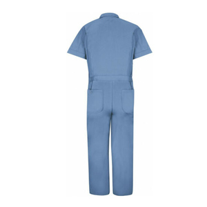 Wholesale High Quality Mens Short Sleeve Safety Work <strong>Overalls</strong> Light Blue Antistatic <strong>Construction</strong> Use - Product Image 3