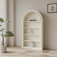 Estantería de Madera Personalizada con Múltiples Niveles en Arco para Almacenamiento al por Mayor Gabinete Librería Moderna Soporte para Libros