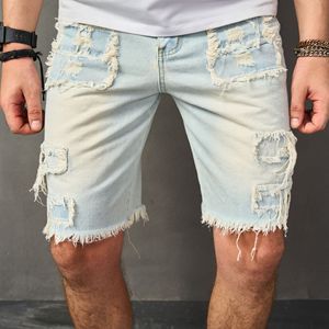 Shorts de Mezclilla Desgastados al por Mayor para Hombre - Product Image 6