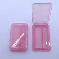 Récipient à cosmétiques Boîtes en plastique Rectangle rechargeable Boîte de maquillage claire Vide Compact Poudre cas Blush Conteneur Emballage