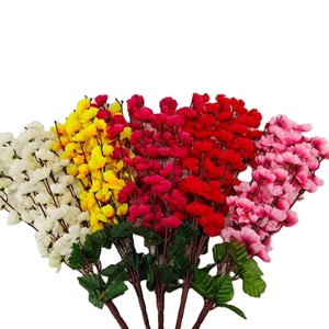 Fleurs artificielles de cerisier 7 fourchettes, vente en gros, décoration pour l'extérieur de mariage - Product Image 1