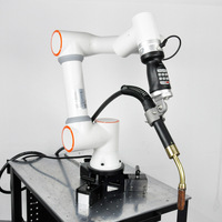 Kit de herramientas de mango inteligente Programación fácil Brazo de robot colaborativo Controlador de brazo COBOT incluido 1 kW 200-240VAC 5kg Carga útil 0,02mm