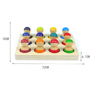 Bloques de figuras pequeñas de colores de alta calidad, juego de casa de juegos, cognición de Color, bloques de clasificación de Color, juguete, juego de rol simulado - Product Image 2