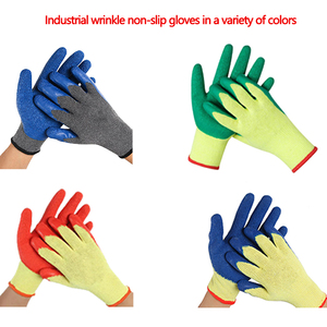 Venta al por mayor de fábrica, Guantes Recubiertos de látex verde, guantes de mano para el hogar, guantes de seguridad para el trabajo pesado - Product Image 5