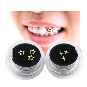 Oral Dental Decoration Teeth Gem Crystal Ornaments 18k Gold Sparkles Tooth Gems