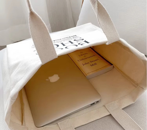 Kustom Eco lipat kecil kosong tebal alami organik katun tas dapat digunakan kembali belanja belanja belanja belanja Mini kanvas tas jinjing dengan Logo - Product Image 6