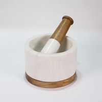 Machine à emboutir l'ail en marbre naturel des fabricants Cheveux raides pour usage domestique-Purée de poivre Poivre Purée Herb Spice Tools