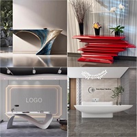 Table d'appoint en marbre vert au design moderne, tables consoles creuses pour salon