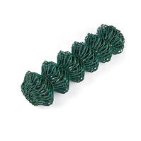Clôture en treillis métallique galvanisé de calibre 9 / Chaîne de cyclone en vinyle plastique PVC pour autoroute, chemin de fer, temporaire