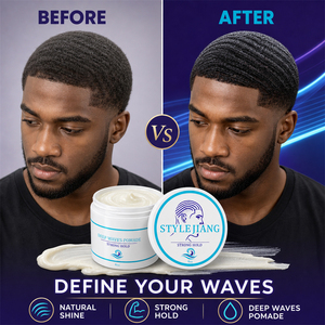 Pommade Coiffante Professionnelle Deep Wave à Tenue Forte pour Ondulations 360, Brillance Naturelle, Application Facile, pour Hommes - Product Image 3