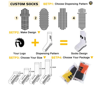 Chaussettes athlétiques de football antidérapantes personnalisées Chaussettes de football en silicone Chaussettes personnalisées
