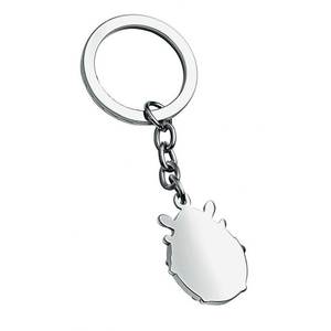 Porte-clés en cristal avec pendentif en émail jaune et rouge en forme de coccinelle - Product Image 2