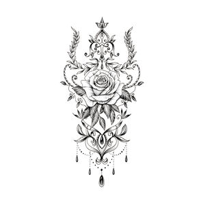 งูชั่วคราวผู้ชายสติกเกอร์น้ำโอนกระดาษแอฟริกันกันน้ำสำหรับขายแขนสักสติกเกอร์ - Product Image 2