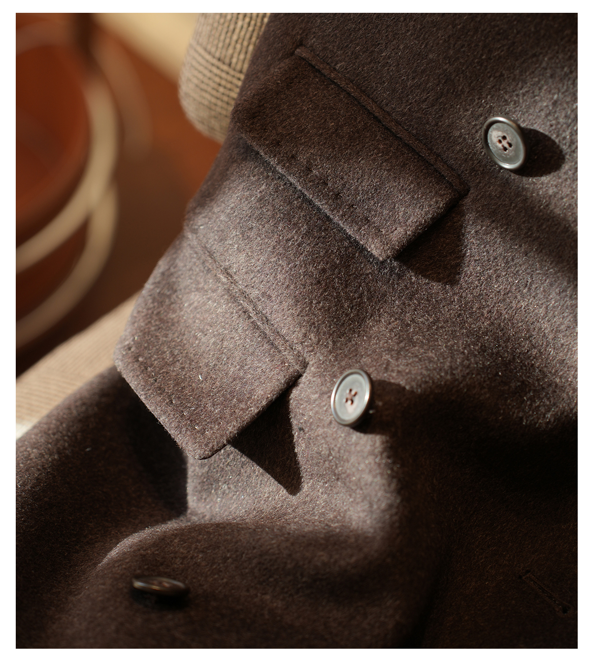 VAGTON Chester Woolen Coat - 100% Wool Double Breasted Jacket
