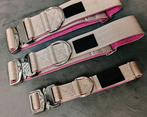 Strapazierfähiges, Großes Taktisches Hundehalsband, 5 cm Breit, für Bullige Hunderassen, mit Griff, aus Nylon, mit Individuellem Logo-Druck, Kampfstil, Hundehalsband, Leine, Geschirr - Product Image 4