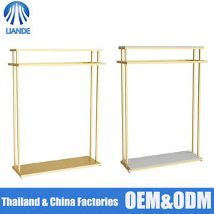 売れ筋の鉄製フロアスタンド型ダブルコートラック、モダンデザイン、耐久性があり安定、ホテル、リビングルーム、モール家具、カスタマイズ可能 - Product Image 3