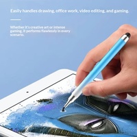 Stylet en plastique haute précision pour smartphones et tablettes, compatible avec iPad, pointe souple, stylet capacitif sans latence