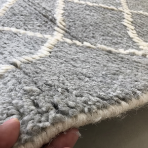 Alfombra peluda hecha a mano de lana 100% de estilo moderno, Alfombra de algodón para interiores para el hogar, Hotel, oficina, precio de fábrica para sala de estar - Product Image 1