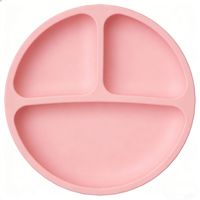 Ensemble de vaisselle pour enfants personnalisé en gros, sans BPA, de qualité alimentaire, avec assiettes en silicone à ventouse pour bébé