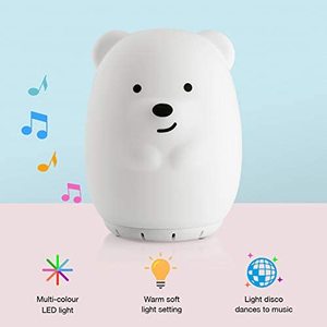 Décoration créative pour chambre à coucher lampe Bt haut-parleur en forme de flamme haut-parleur de chargement en Silicone <span class=keywords><strong>veilleuse</strong></span> apaisante pour bébé - Product Image 3