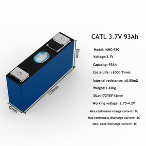 Cellule de batterie CATL 3.7V 93Ah NMC de qualité A prismatique pour la conversion de véhicules électriques Mitsubishi I-MiEV, la conversion EV et les systèmes d'énergie solaire (ESS) - Product Image 6