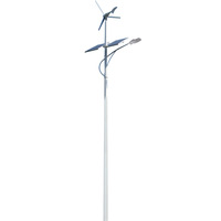Lampadaire solaire LED haute puissance à turbine verticale, hybride éolien-solaire, de bonne qualité