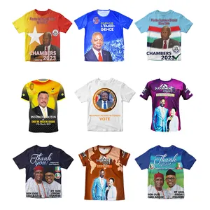 Huiyi benutzer definierte übergroße T-Shirt Polyester Voll druck T-Shirt Sublimation T-Shirts benutzer definierte Logo gedruckt