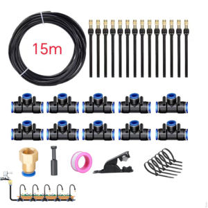 정원, 온실, 수족관용 만능 금속 노즐 분무기 - 농장용 미세 분무, 물주기, 가습, 분무 - Product Image 2
