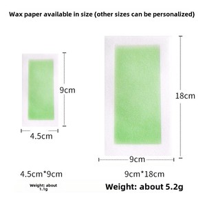 Commercio all'ingrosso 4.5x9cm Private Label <span class=keywords><strong>strisce</strong></span> di cera a freddo pronto per l'uso del corpo <span class=keywords><strong>viso</strong></span> carta depilatoria per la depilazione per tutti i tipi di pelle - Product Image 5