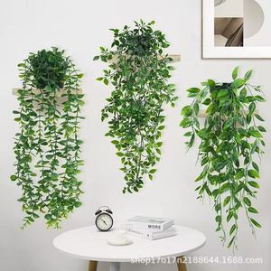 Vignes artificielles Shuyu en plastique, verdure suspendue pour décoration intérieure et extérieure, style bonsaï à fixer au mur - Product Image 2