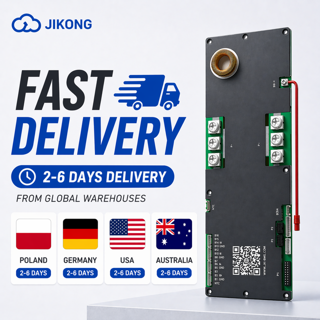 JK Inverter BMS V19 JK-PB2A16S20P 200A Active Balance 2A LiFePo4 Li-Ion LTO Battery 16S 48V Household Energy JIKONG BMS Official