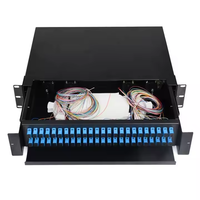 48-Core ODF Fiber OpticSC/UPC/APC port LC 96 konektor inti digunakan untuk jaringan FTTH 4G kompatibel Panel Patch 24-Core