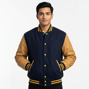 Vestes personnalisées, veste bomber de baseball avec patchwork personnalisé pour hommes, veste de baseball en satin, veste universitaire personnalisée pour équipe - Product Image 1