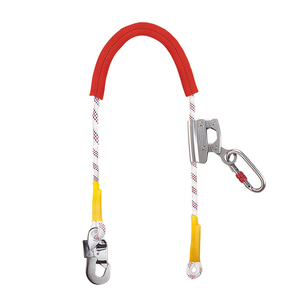 Lanière de sécurité robuste pour travaux en hauteur, protection antichute, polyester, résistance à la rupture 150 kg, boucle à connexion rapide en acier allié - Product Image 6
