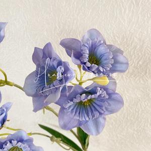 <b>Artificial</b> Flowers Fairy Orchids Silk <b>Bouquet</b> High Simulation Wedding Decor Outdoor Photography Props Home Decoration - Product Image 3