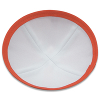 Kippa juive en soie brute avec logo personnalisé, plusieurs couleurs disponibles, couvre-chef religieux Judaica