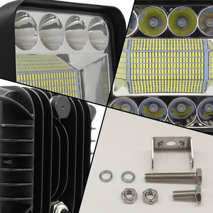 Square 4-Inch 128 LED <b>Work</b> <b>Light</b> Off-Road Vehicle Spotlights Engineering Auxiliary <b>Lights</b> Modification - Product Image 2